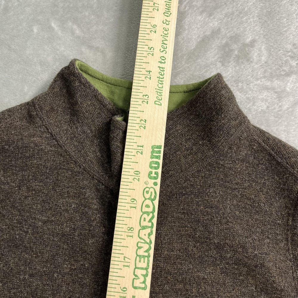 Ibex Vest Womens Large Brown Merino Wool Full Zip Pockets Made In USA Outdoor - Picture 8 of 9
